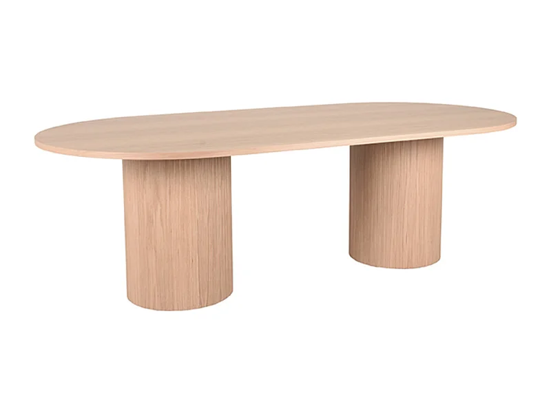 Eetkamertafel Oliva - Naturel - Eiken - 240 cm