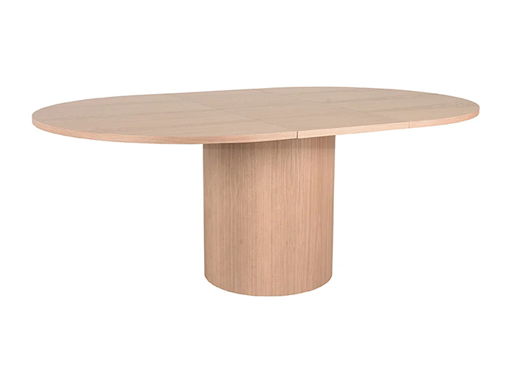 Table à manger Oliva - Naturel - Chêne - 150-200 cm - Extensible