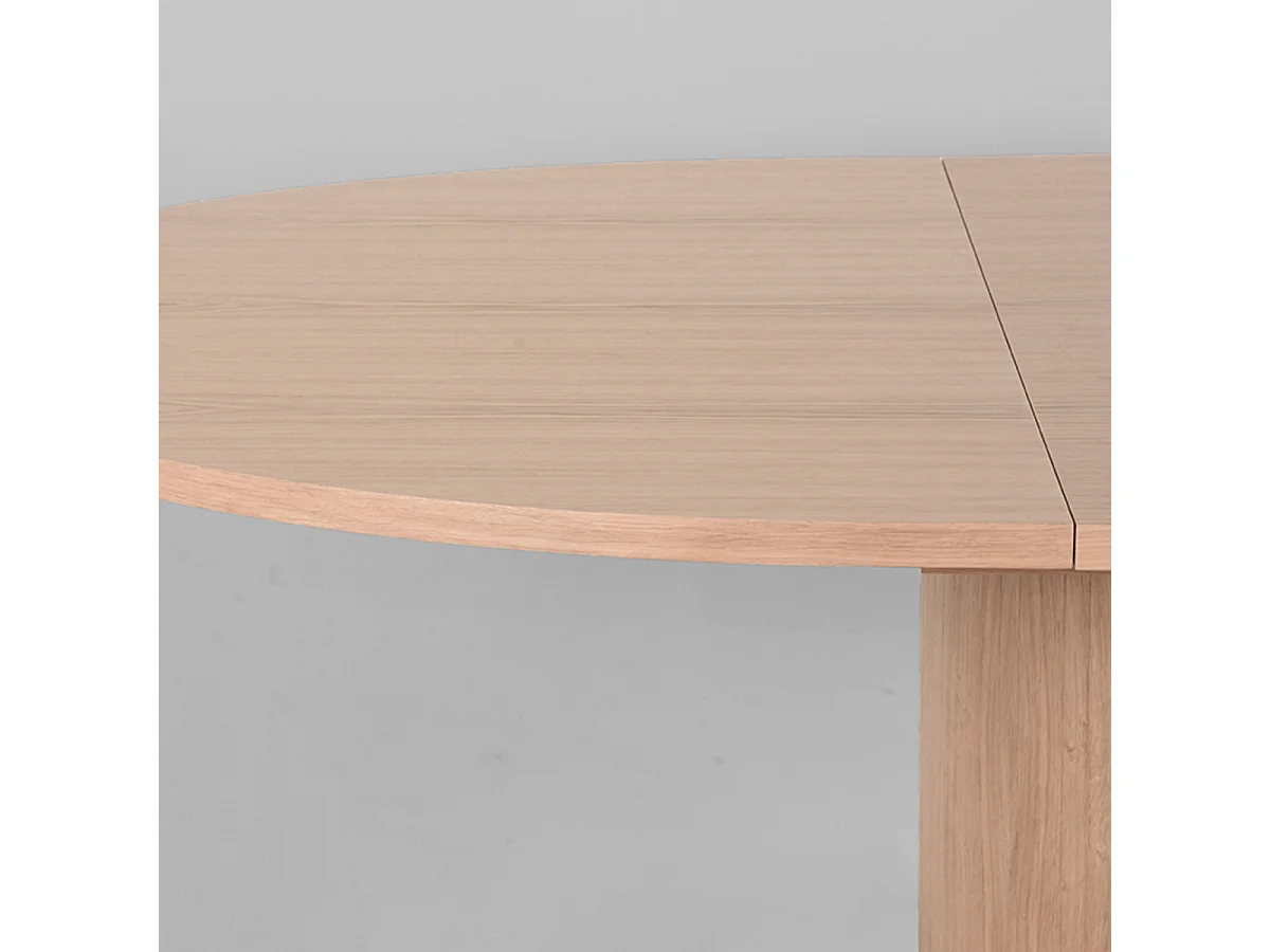 Table à manger Oliva - Naturel - Chêne - 150-200 cm - Extensible