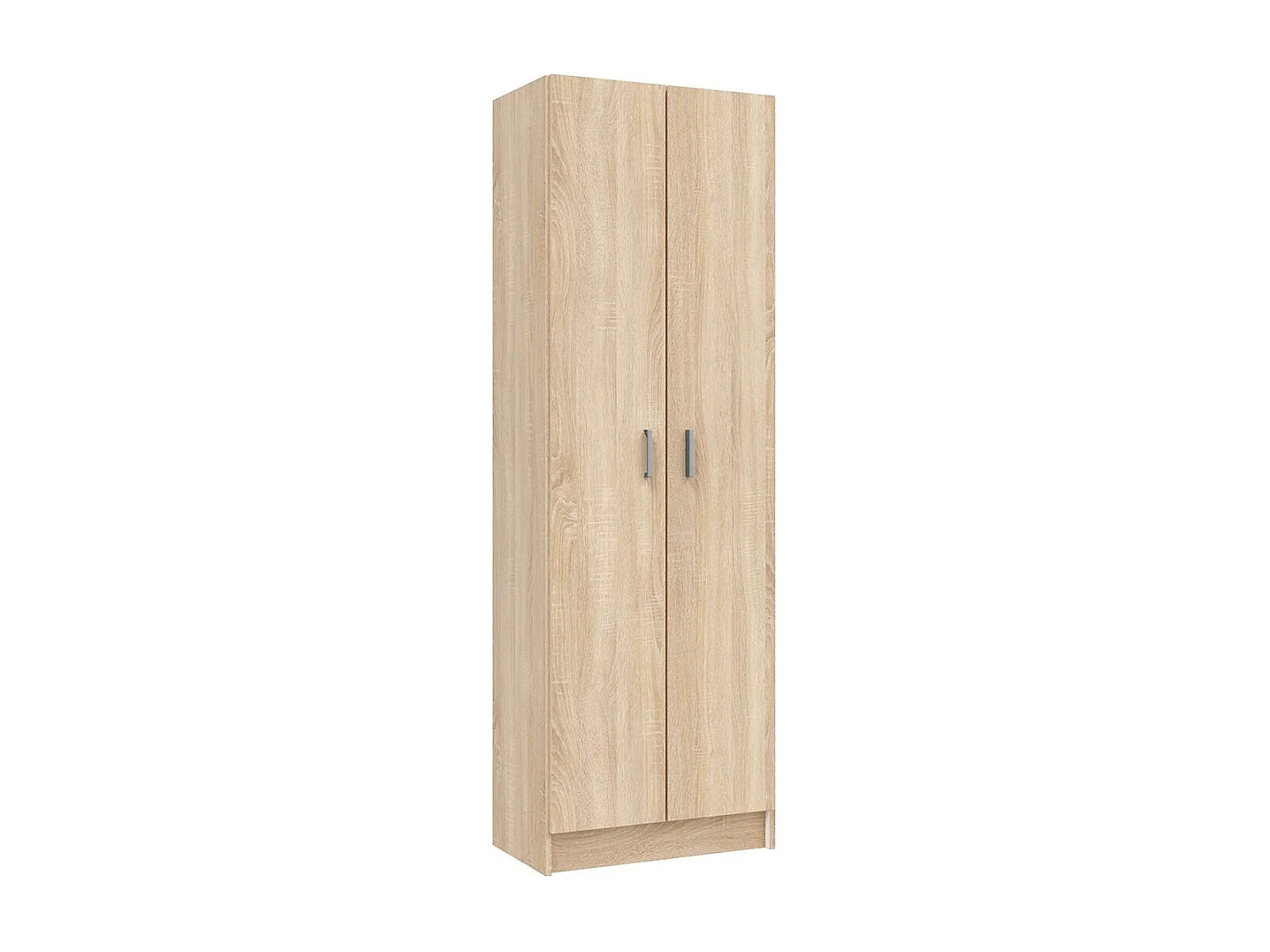 Armário de Arrumação com 2 Portas - 5 Prateleiras Ajustáveis - Carvalho Canadiano - 180x59x37 cm