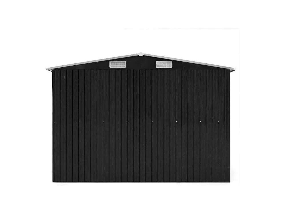 Gerätehaus 257x580x181 cm Metall Anthrazit