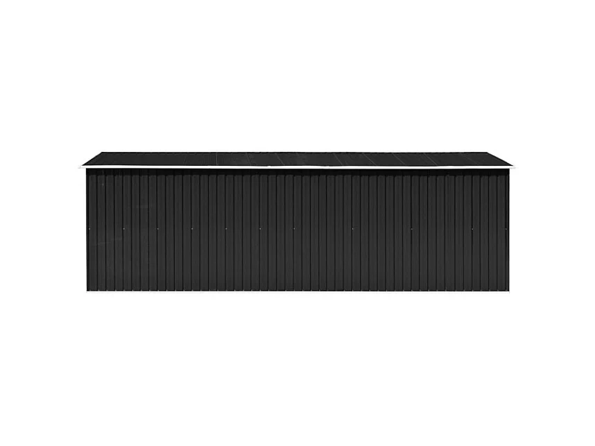 Gerätehaus 257x580x181 cm Metall Anthrazit