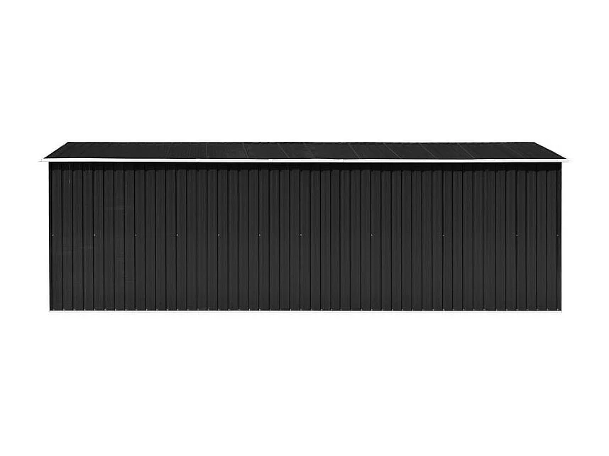Abri de jardin 257x580x181 cm Métal Anthracite