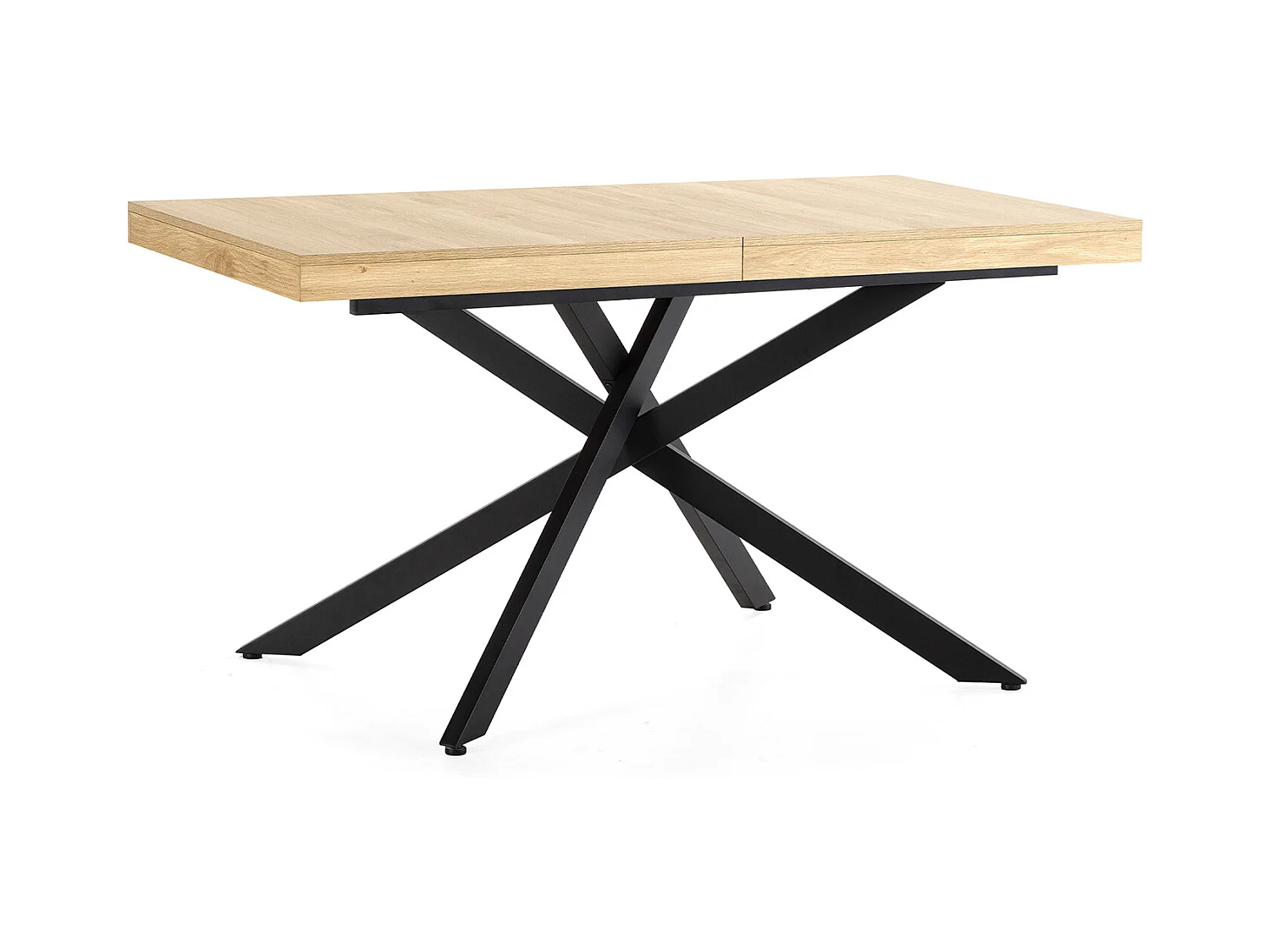 Table de salle à manger extensible Palermo couleur chêne, 140-180 cm