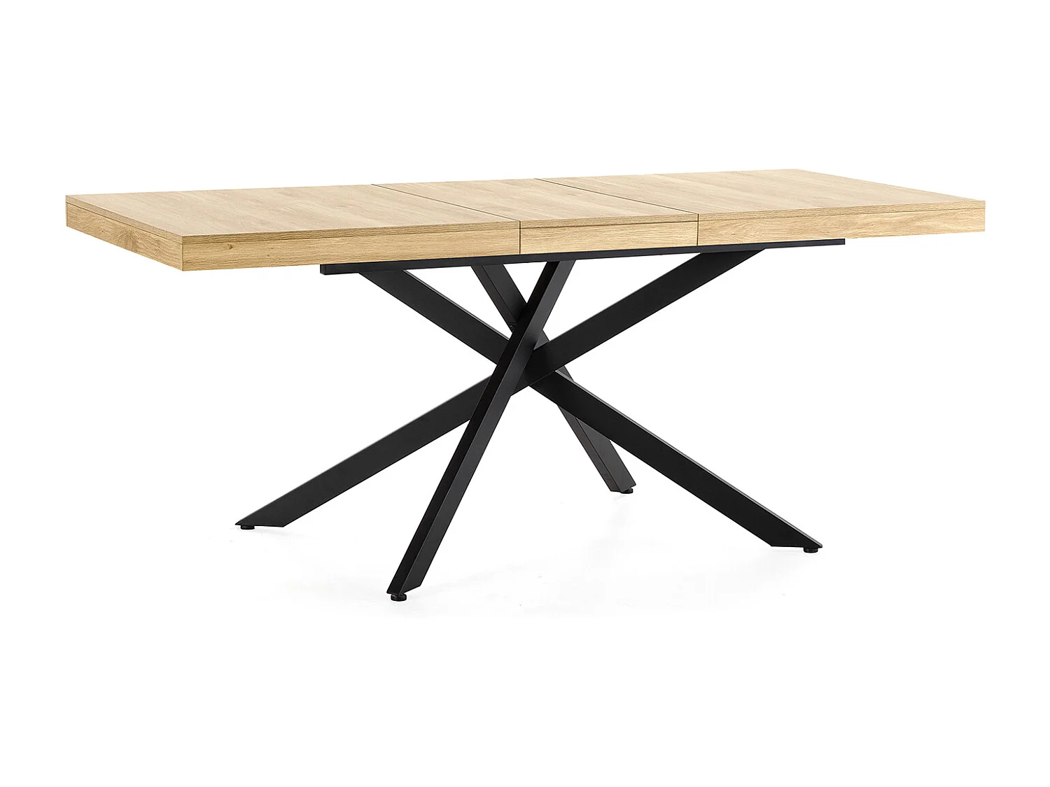 Table de salle à manger extensible Palermo couleur chêne, 140-180 cm