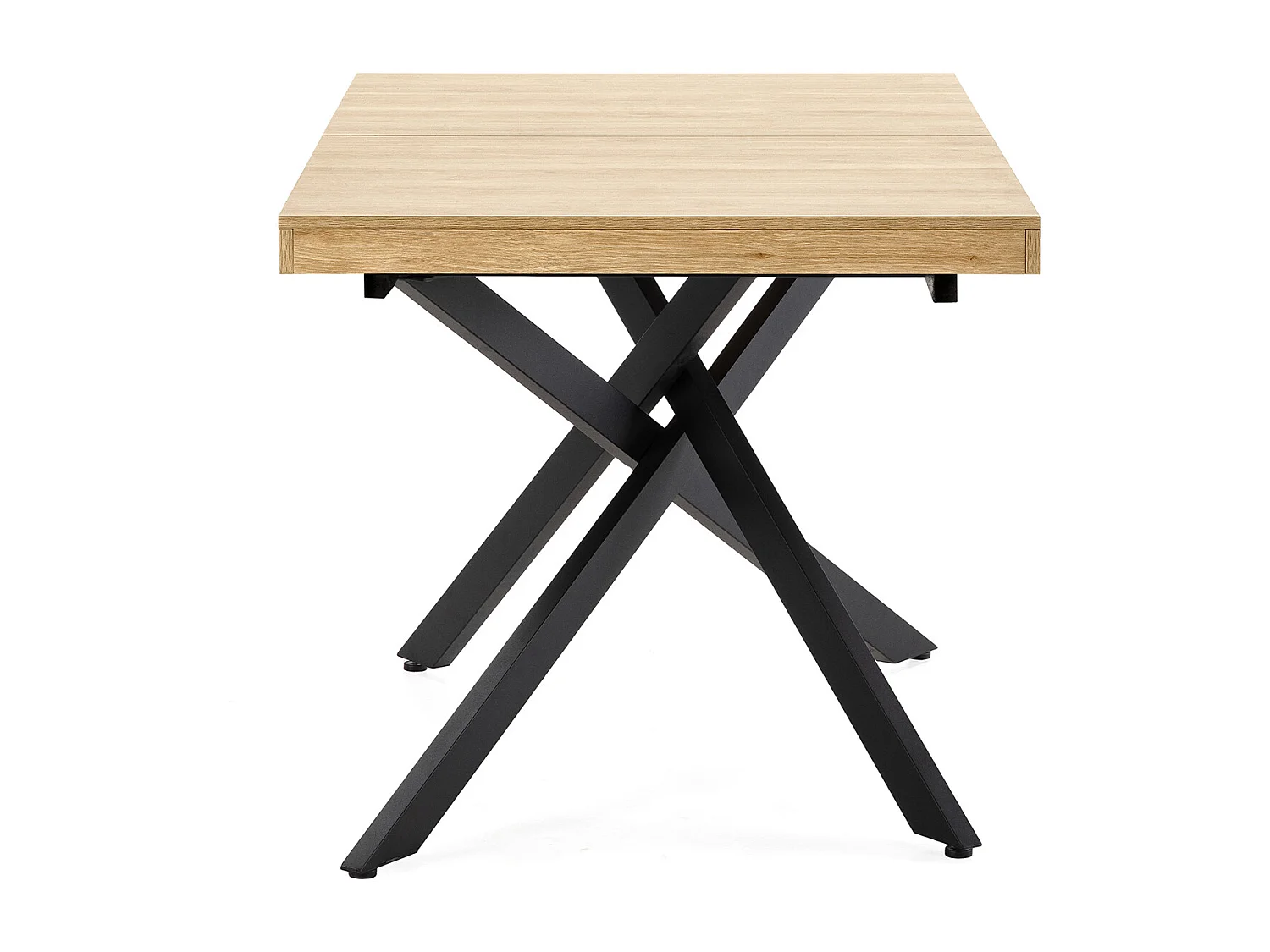 Table de salle à manger extensible Palermo couleur chêne, 140-180 cm