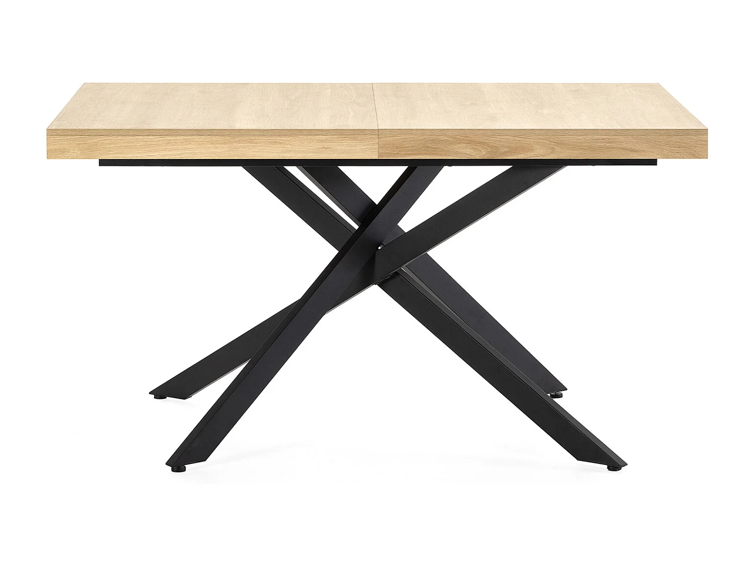 Table de salle à manger extensible Palermo couleur chêne, 140-180 cm