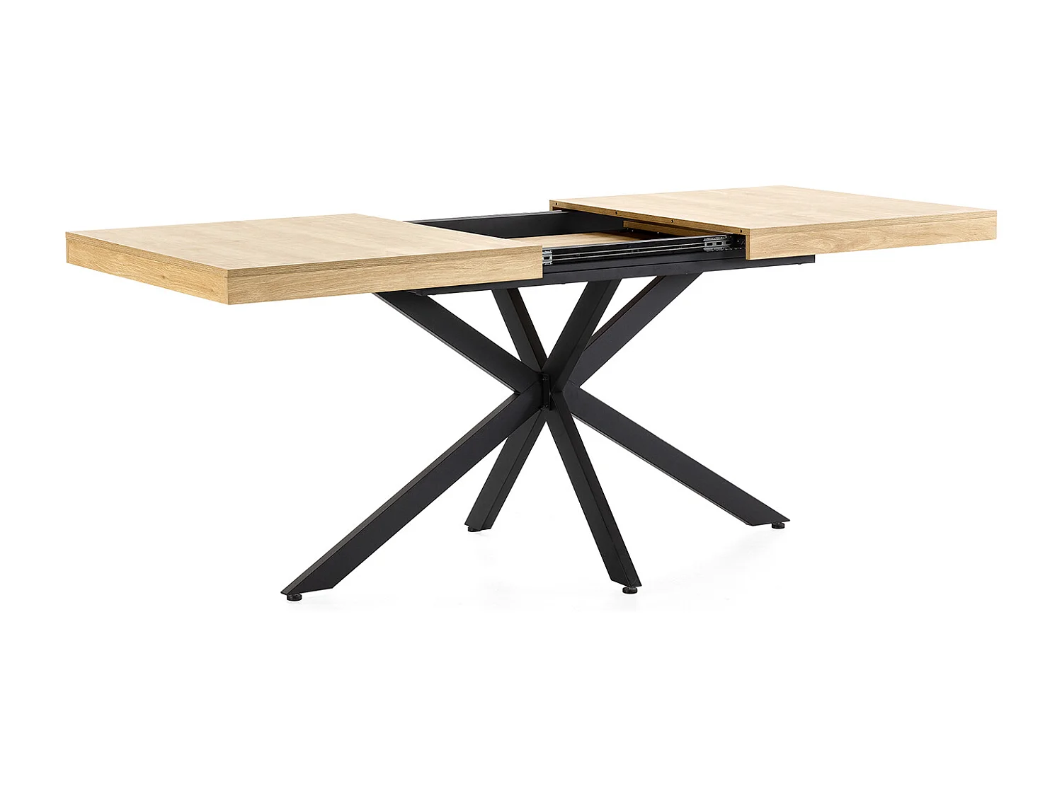 Table de salle à manger extensible Genova couleur chêne, 140-180 cm