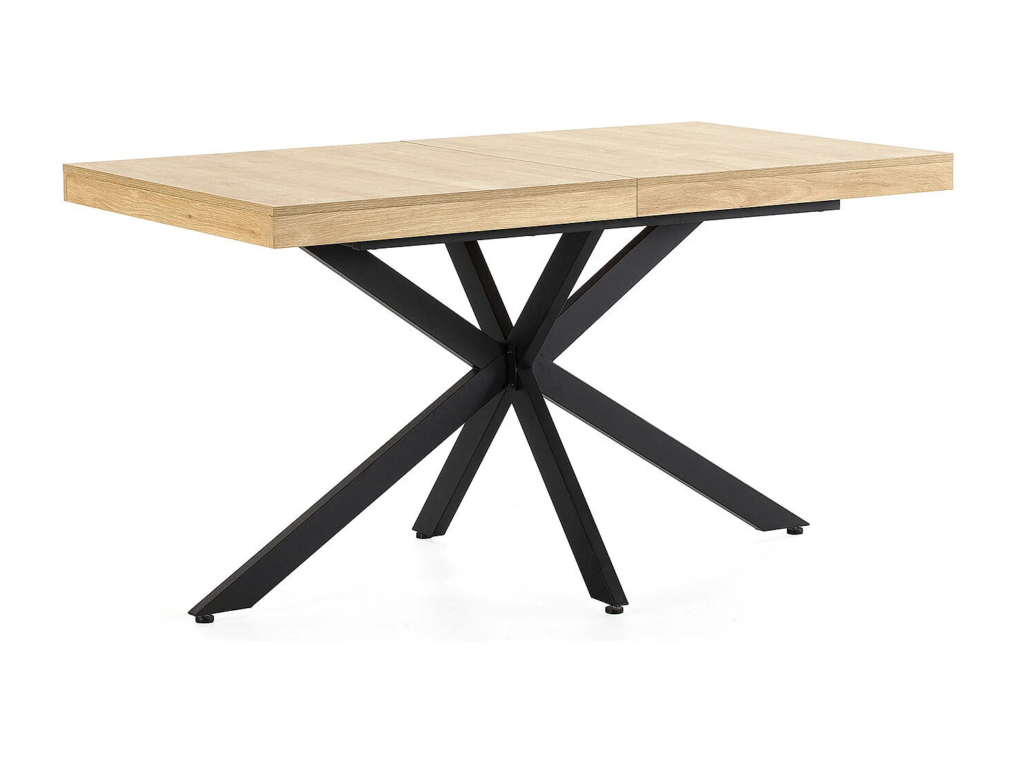 Table de salle à manger extensible Genova couleur chêne, 140-180 cm