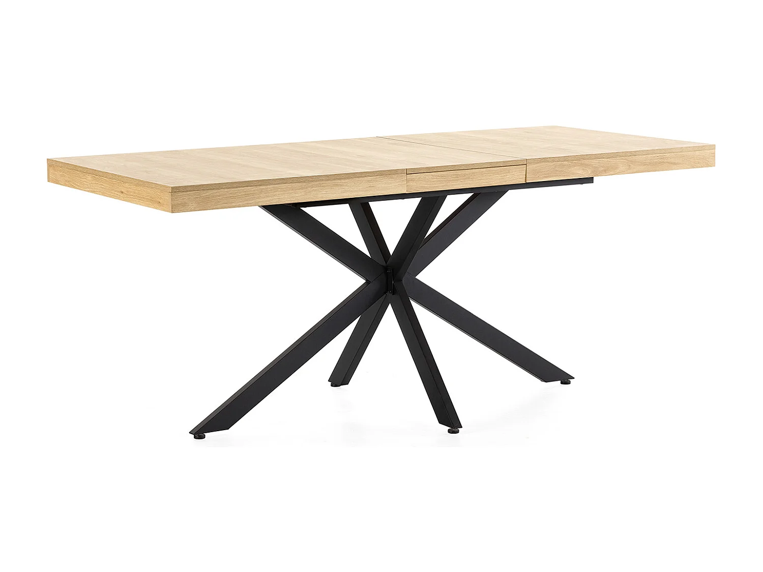 Table de salle à manger extensible Genova couleur chêne, 140-180 cm