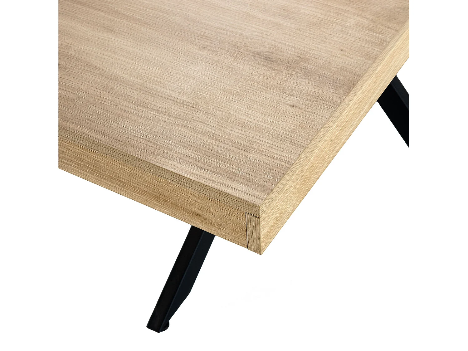 Table de salle à manger extensible Genova couleur chêne, 140-180 cm