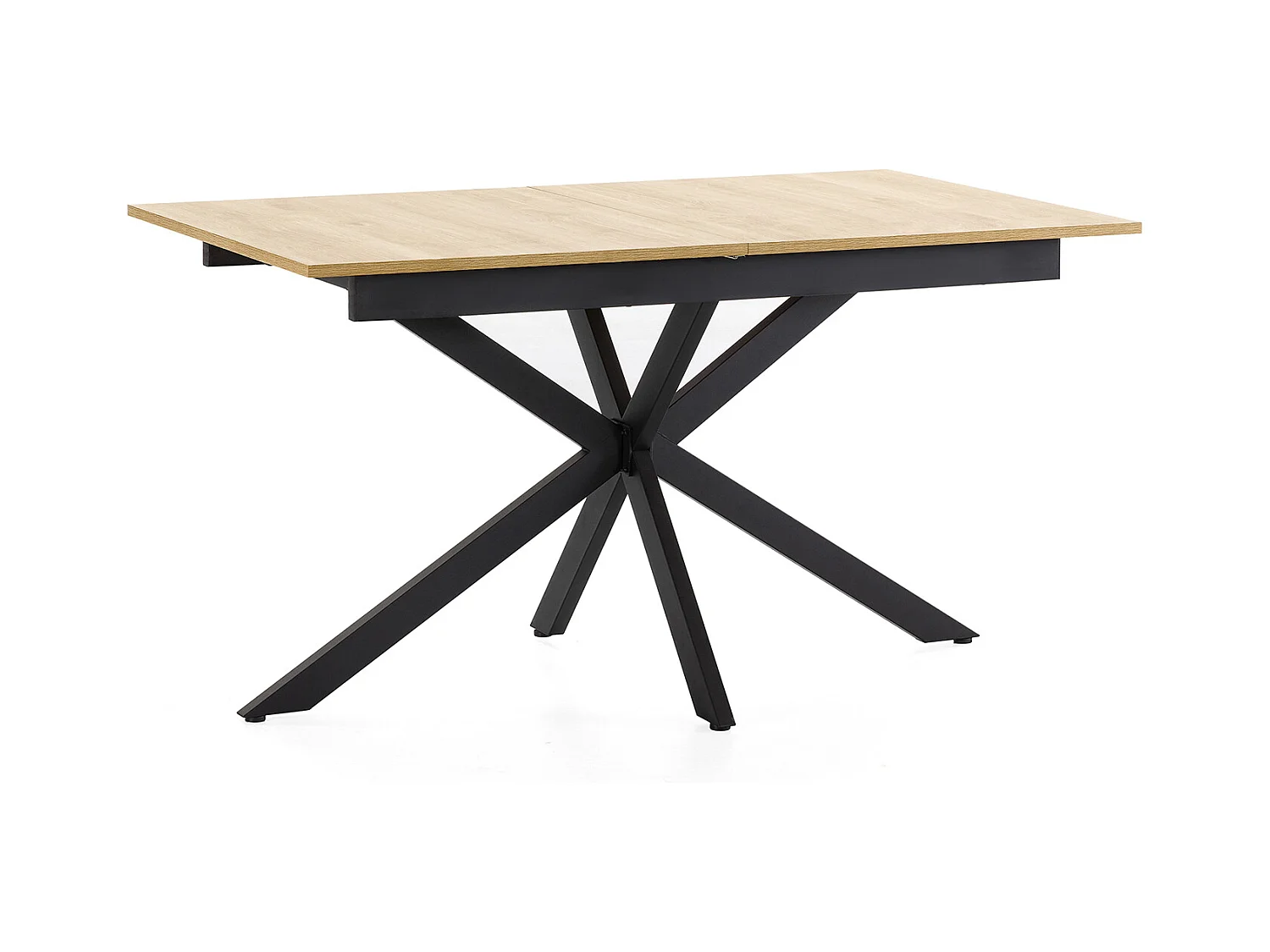 Table de salle à manger extensible Prato couleur chêne, 140-180 cm