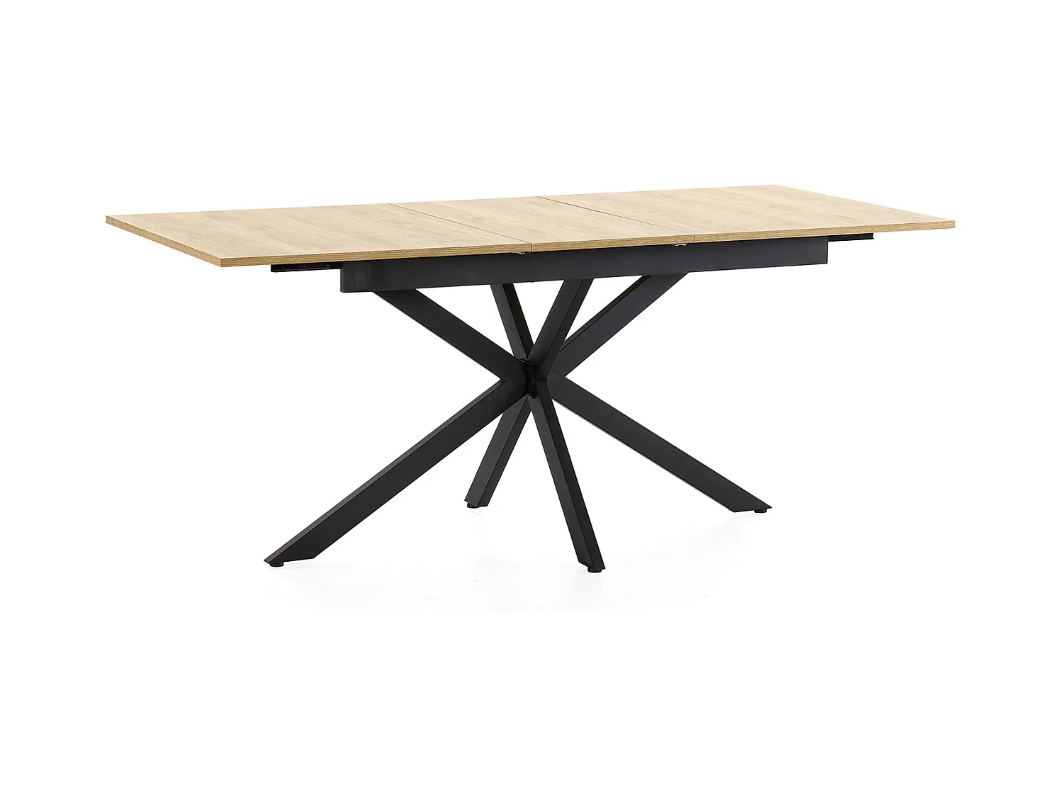 Table de salle à manger extensible Prato couleur chêne, 140-180 cm