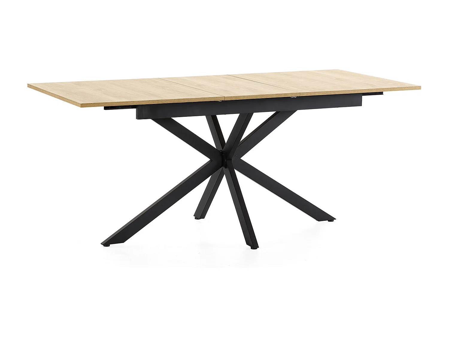 Table de salle à manger extensible Prato couleur chêne, 140-180 cm