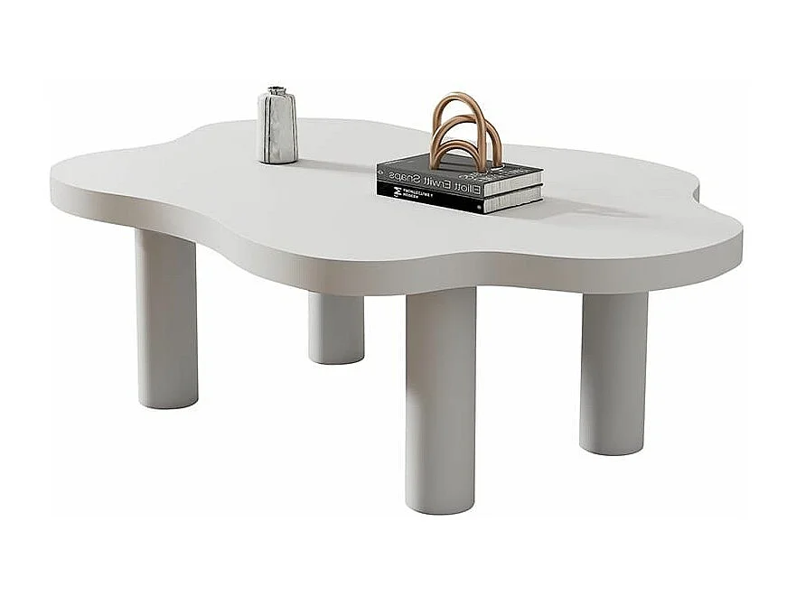 Table basse nuage 3 pieds blanc cartoon irrégulière Design intérieur moderne salon décalé