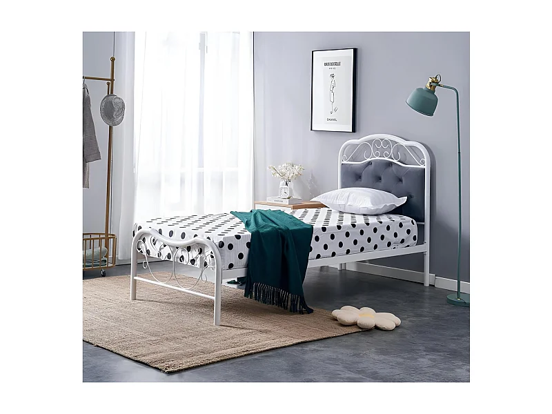 Bett Fabrizia XS (90x200)/grigio