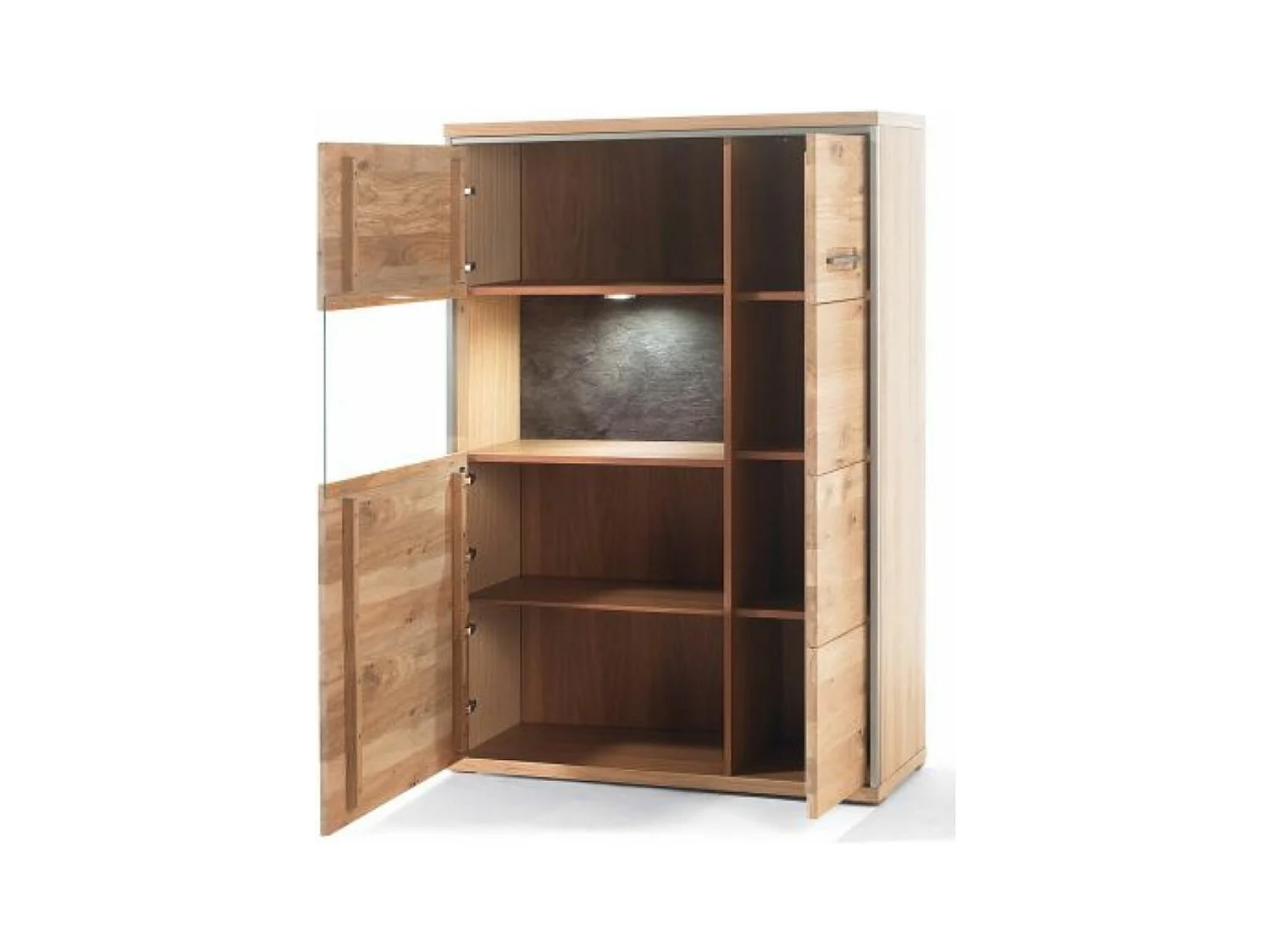 Ensemble séjour 3 élèments, coloris chêne noueux blanchi