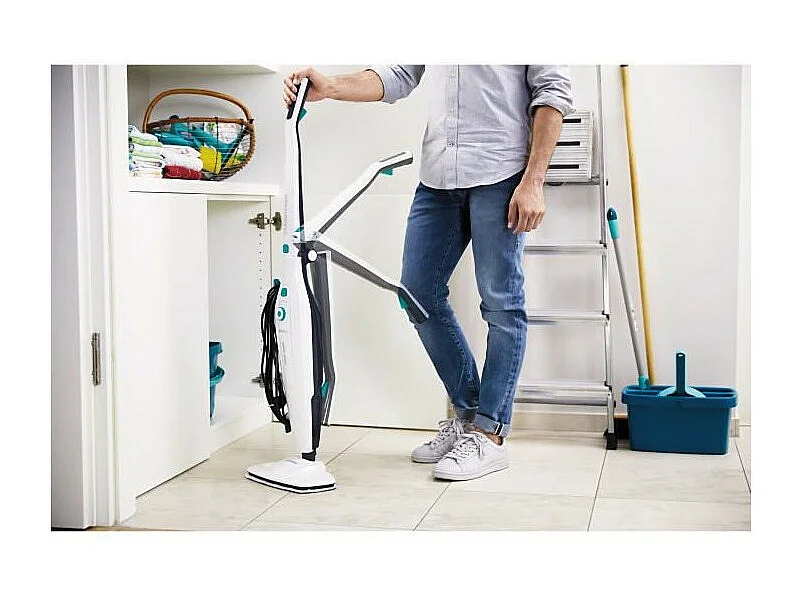 LEIFHEIT 11910 Balai nettoyeur vapeur Cleantenso tous types de sols- elimine 99,99% des bacteries- 1200W - 550ml