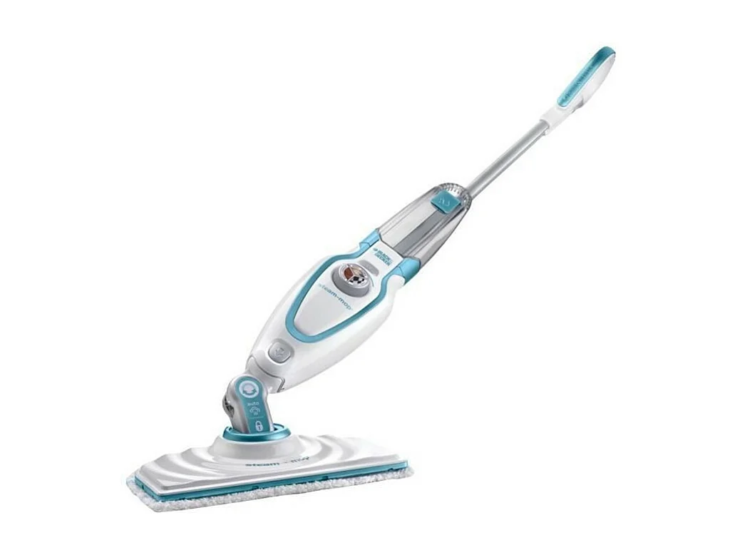 BLACK+DECKER FSM1605-QS Nettoyeur vapeur balai Steam Mop - 1300W - 350 ml - Blanc