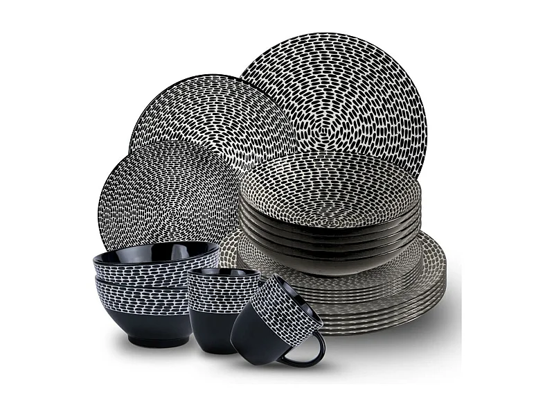 Service 18 assiettes Patio   2 mugs et 2 bols offerts