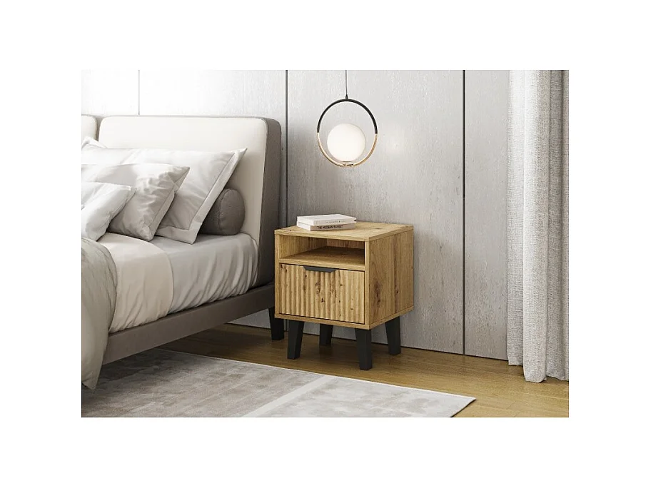 Table de chevet Scandi 1S SLIM - CHÊNE ARTISAN