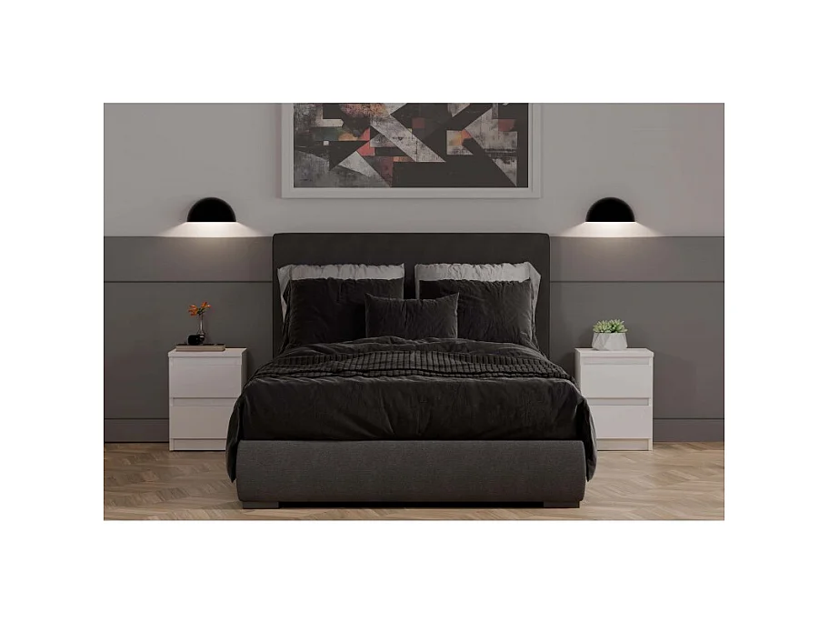 Szafka Nocna Malwa M2 | Biała  | 30x30x40cm |2 Szuflady