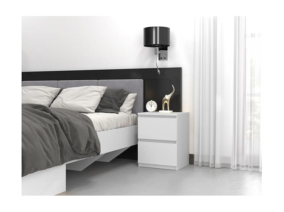 Table de chevet Malwa W2 - BLANC