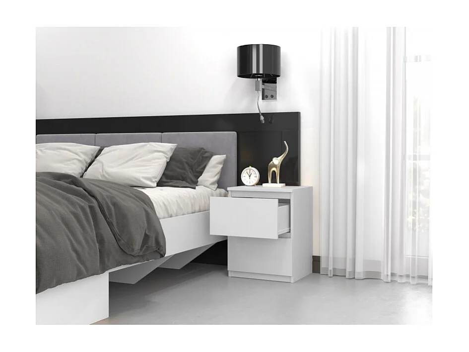 Table de chevet Malwa W2 - BLANC