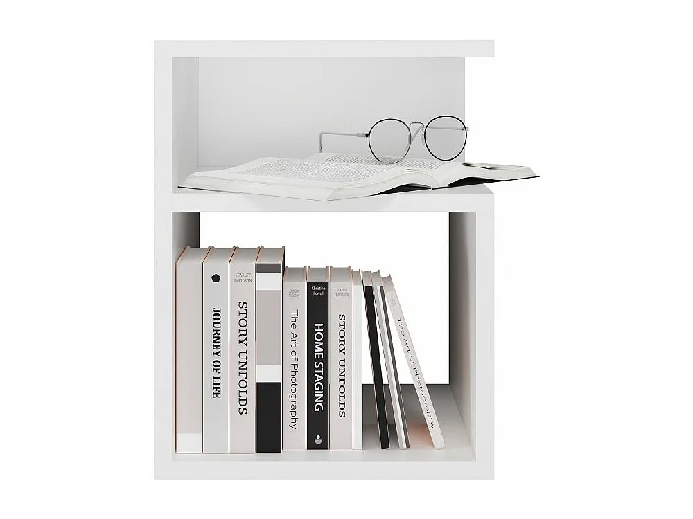 Szafka Nocna TINI | Biała| 30x30x40 cm | Minimalistyczna Konstrukcja