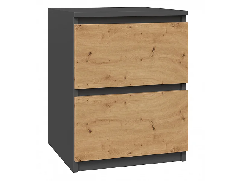 Table de chevet Malwa W2 - ANTHRACITE/ARTISAN