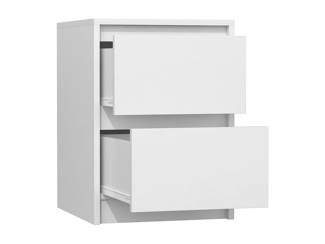 Szafka Nocna Karo K2 | Biała | 43x40x55 cm | Stolik Nocny