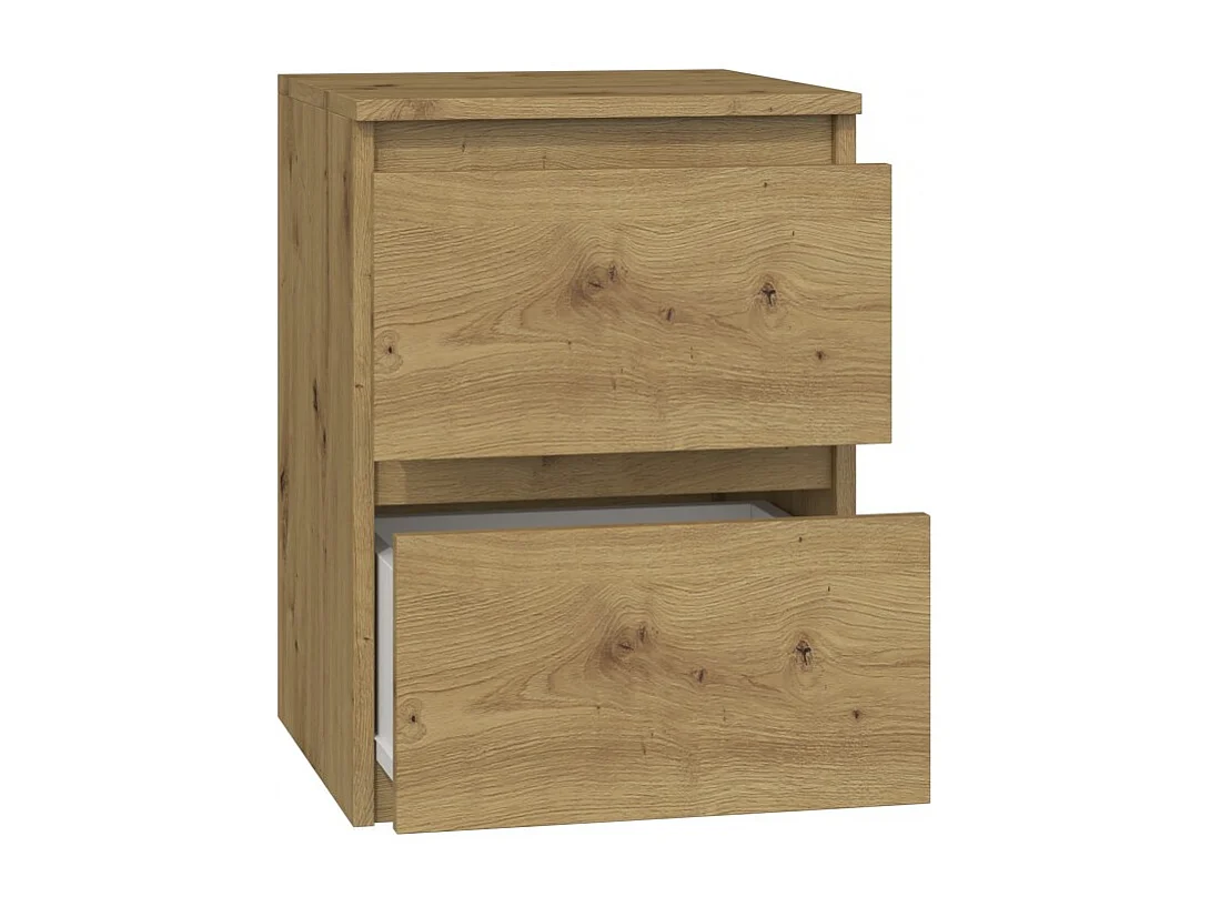 Szafka Nocna Malwa M2 | Dąb Artisan |30x30x40cm | 2 Szuflady