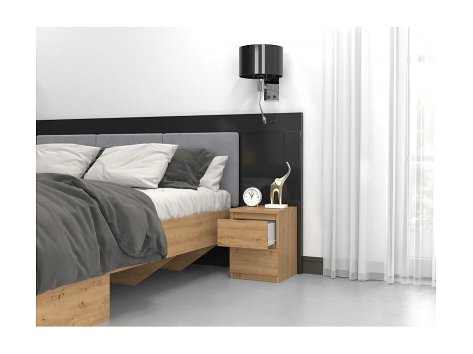 Szafka Nocna Malwa M2 | Dąb Artisan |30x30x40cm | 2 Szuflady