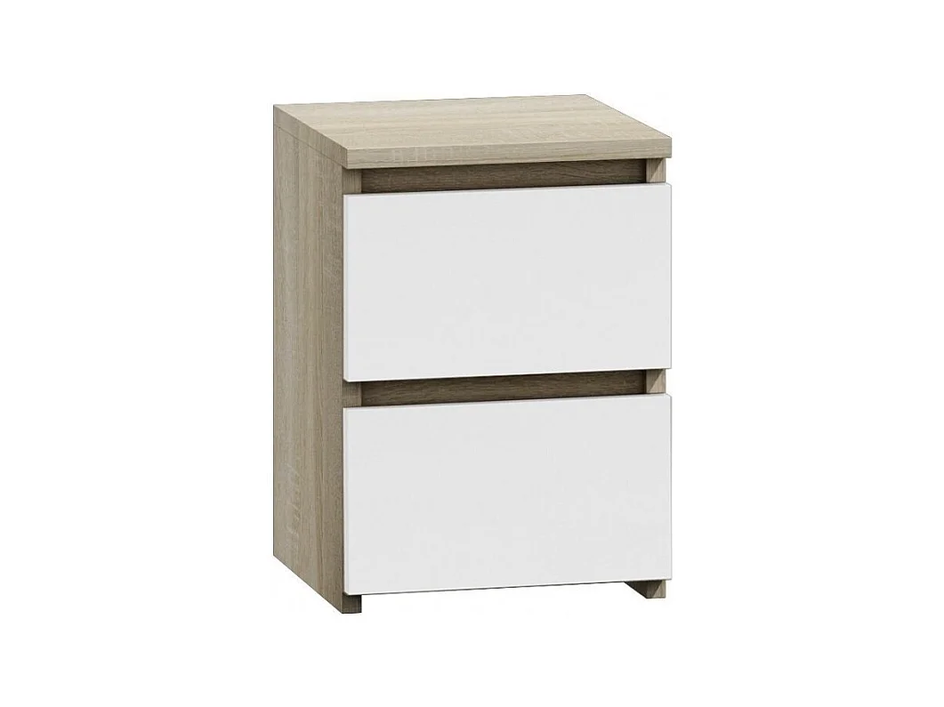 Table de chevet Malwa M2 - BLANC/SONOMA