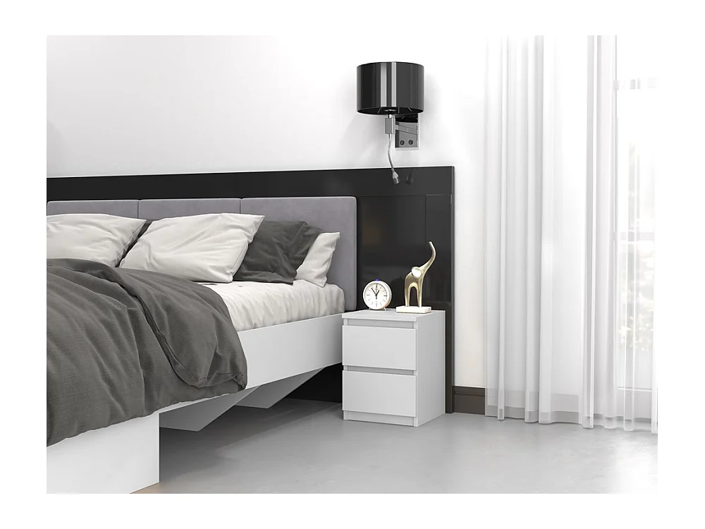 Table de chevet Malwa M2 BLANC