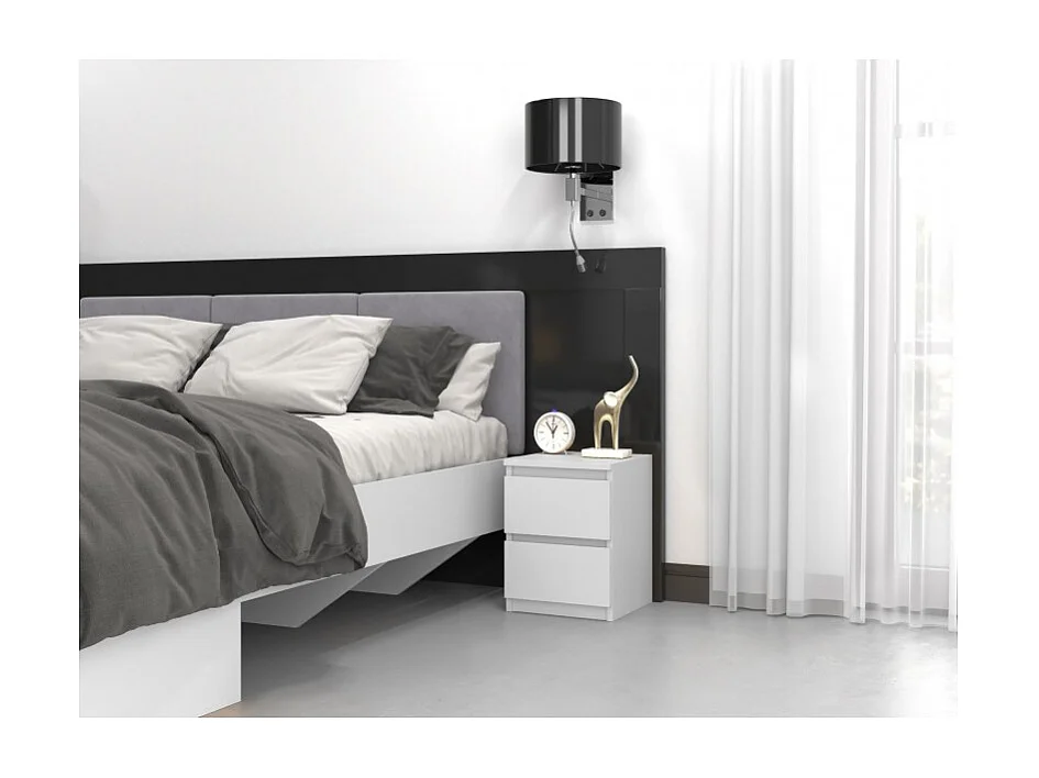 Table de chevet Malwa M2 BLANC