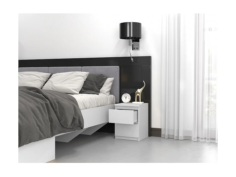 Table de chevet Malwa M2 BLANC