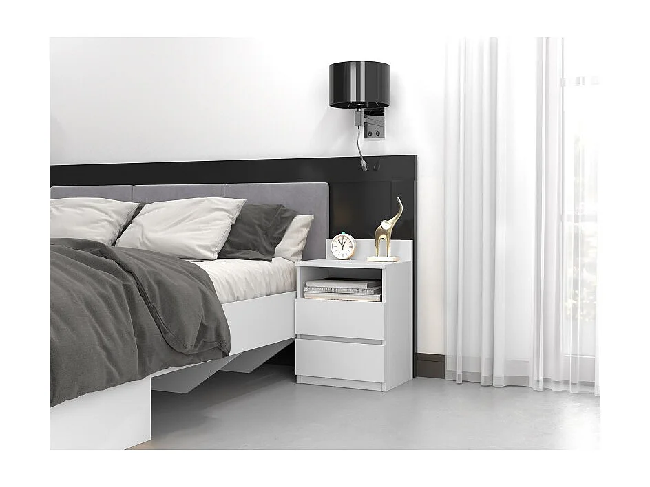 Table de chevet Malwa M1 BLANC