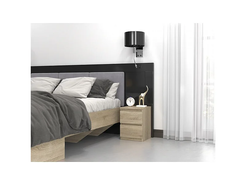 Table de chevet Malwa M2 - CHÊNE SONOMA