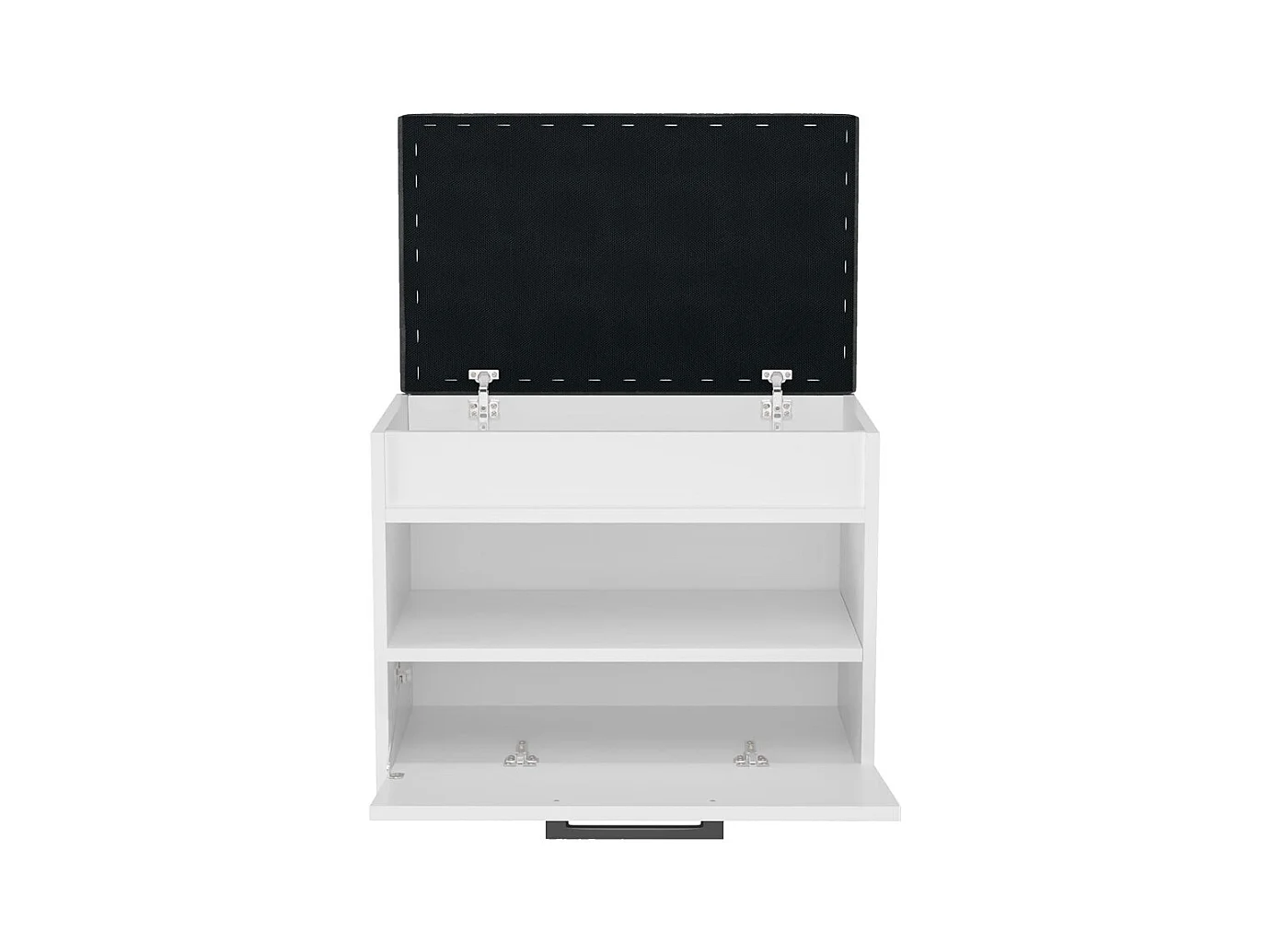 Szafka na Obuwie Parma MINI | Biała |  60x35x49 cm | Szafka na obuwie z siedziskiem