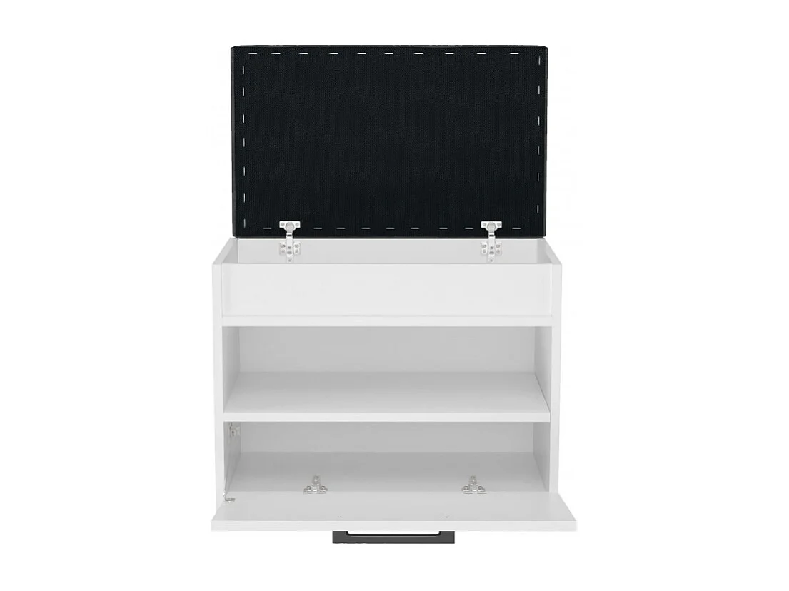 Szafka na Obuwie Parma MINI | Biała |  60x35x49 cm | Szafka na obuwie z siedziskiem