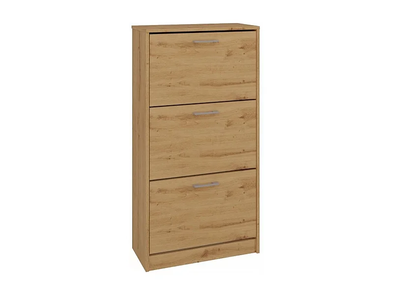Szafka na obuwie PAULA | Dąb Artisan | 60x28x116 |Nowoczesna, Elegancka szafka na obuwie