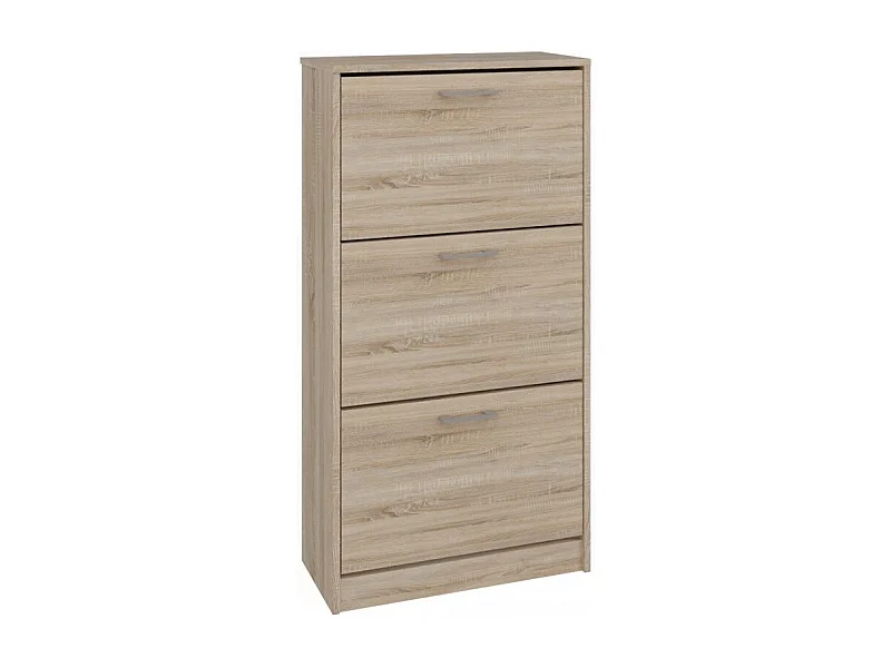 Szafka na obuwie PAULA | Dąb Sonoma | 60x28x116 | Nowoczesna, Elegancka szafka na obuwie