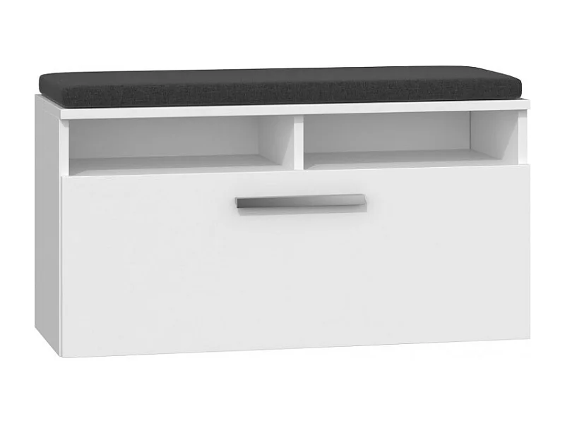 Szafka na obuwie Riva | Biała | 85x35x45 cm |Szafka na obuwie z siedziskiem