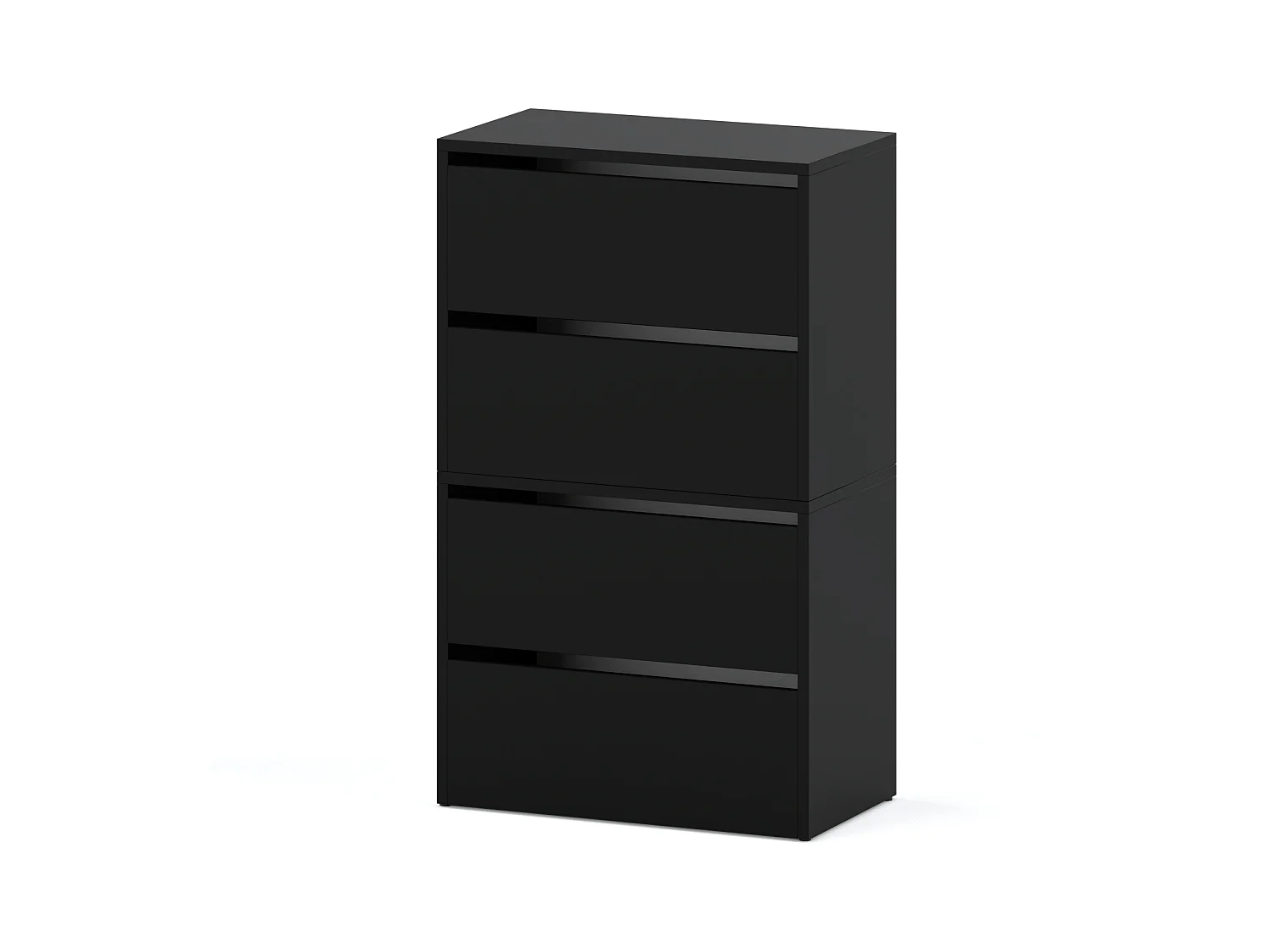 Meuble à Chaussures Noir 60x30x100cm – Étagère de Rangement Entrée Style Loft