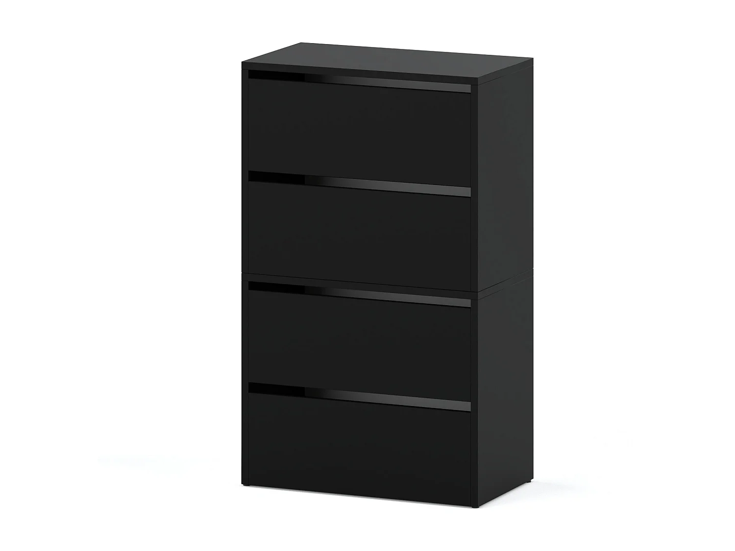 Meuble à Chaussures Noir 60x30x100cm – Étagère de Rangement Entrée Style Loft