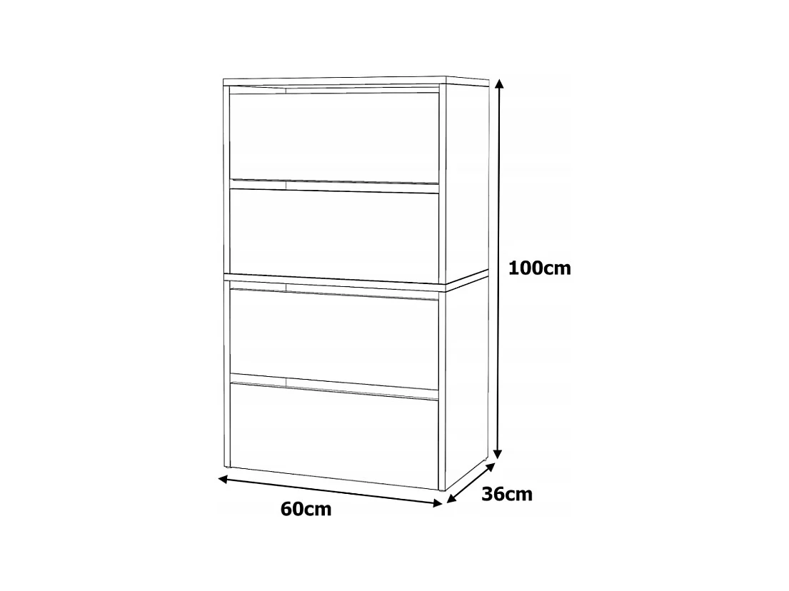 Meuble à Chaussures Chêne Sonoma  60x30x100cm – Étagère de Rangement Entrée Style Loft