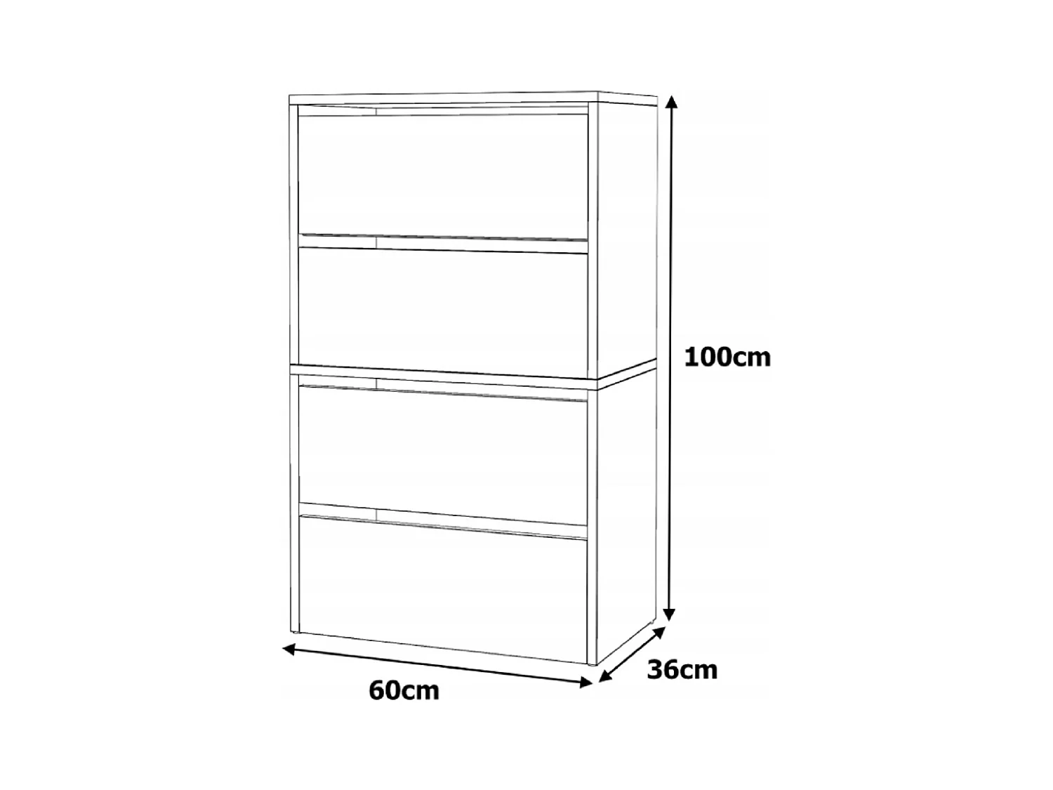 Meuble à Chaussures Blanc Chêne Sonoma  60x30x100cm – Étagère de Rangement Entrée Style Loft