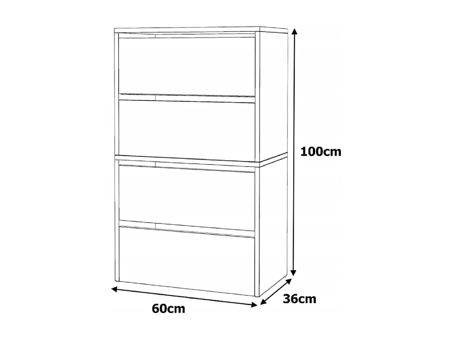 Meuble à Chaussures Blanc Chêne Sonoma  60x30x100cm – Étagère de Rangement Entrée Style Loft