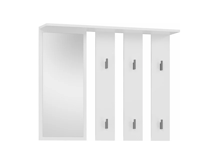 Wieszak Parma | Biały | 100x15x81.5 | Lustro i Wieszaki